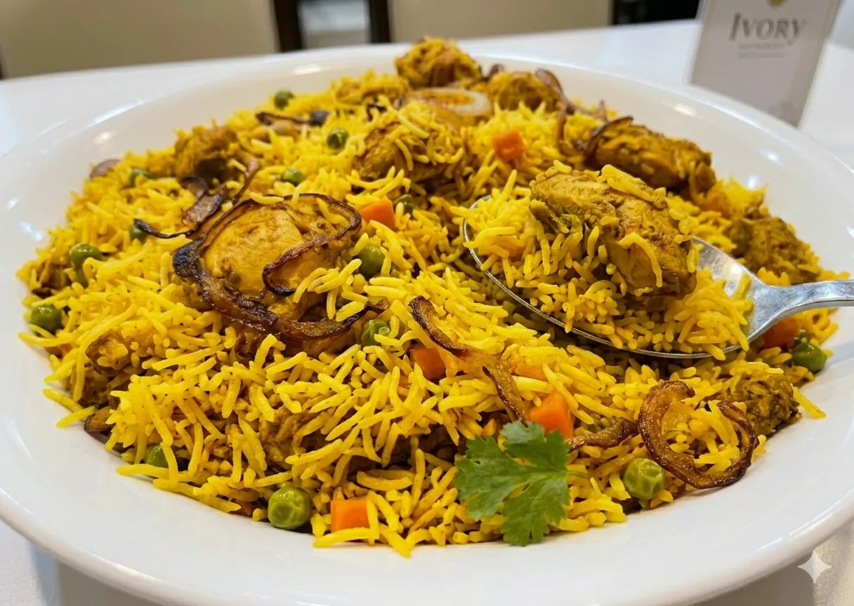 Lamb Vindaloo and aromatic curries at Ivory Indian restaurant Winnipeg