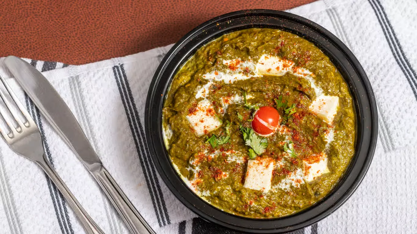 Palak Paneer at Ivory Restaurant Winnipeg - South Indian specialty prawns in aromatic curry